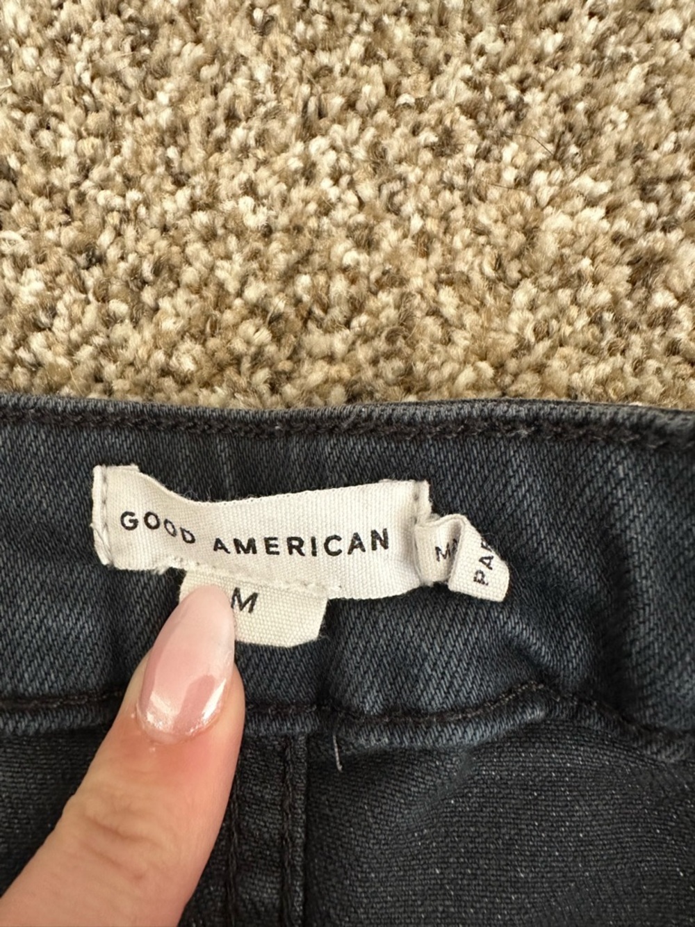 Good American Black Denim Tube Jumpsuit - Picture 6 of 7